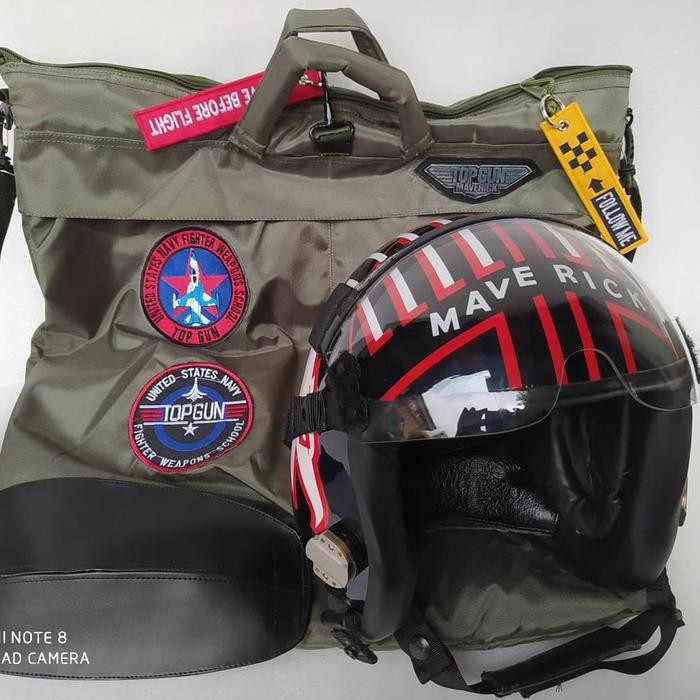 PREMIUM helm motor / helm antik /helm maverick 2020 /helm pilot dan tas