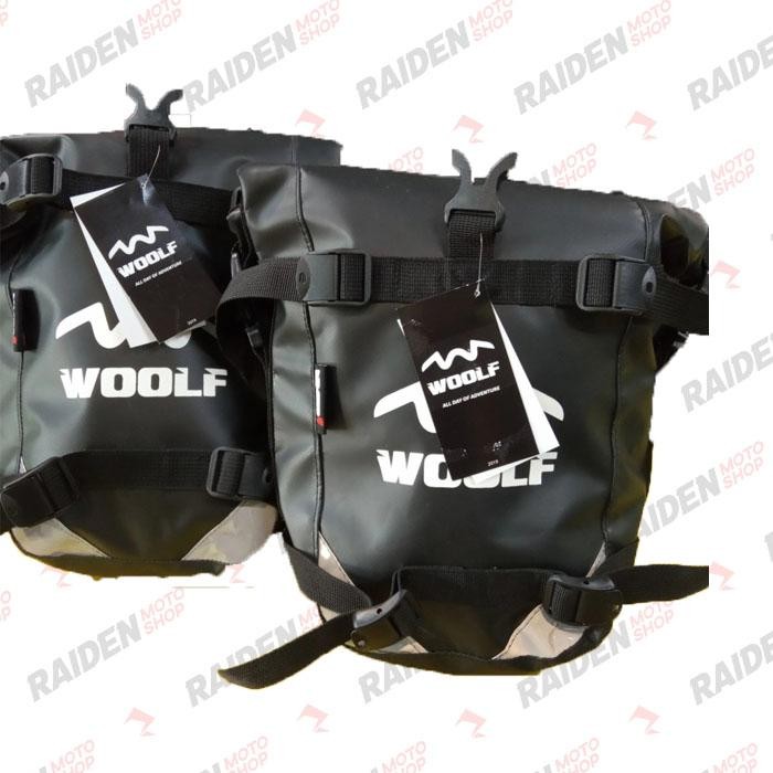 PREMIUM Crashbar Bag 7gear Woolf Kapasitas10liter Waterproof/Tas samping motor