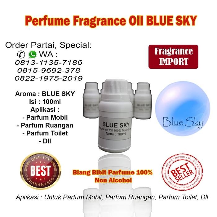 BURUAN,. BIBIT BIANG PARFUM AROMA BLUE SKY 100ML / PARFUM BLUE SKY / BLUE SKY