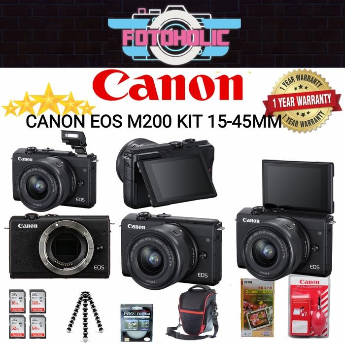 Cam- Canom Eos M200 Kit 15-45Mm/M200 Kit/Kamera Canon Eos M200