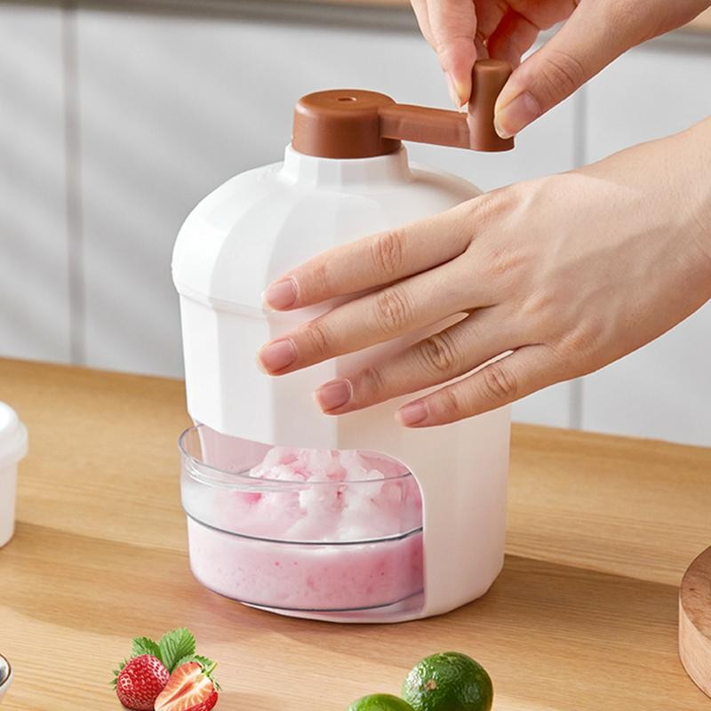 Manual Ice Crusher Snow Cone Machine Ice Shaver Snow Cone Machine Shaved Ice Machine Ice Cube Crushe