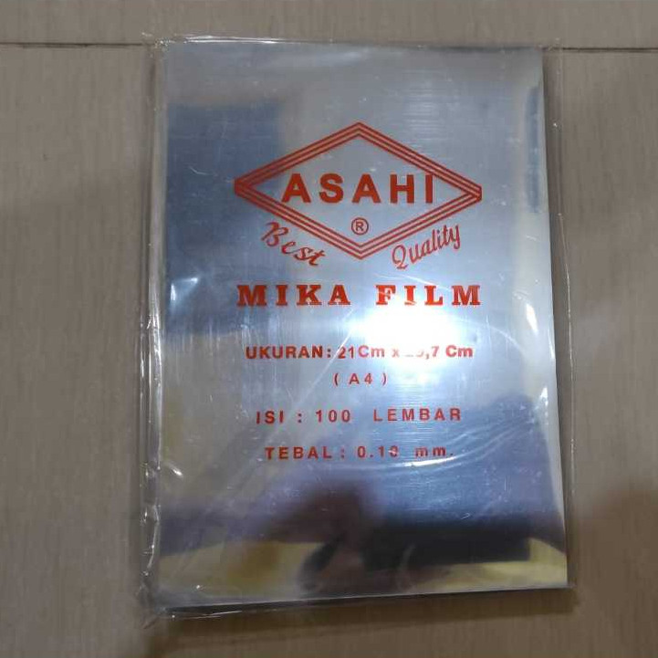 

Plastik Mika Jilid Sampul Buku / COVER MIKA UKURAN A4 Tebal 0.10 mm ( PAK = 100 LEMBAR )
