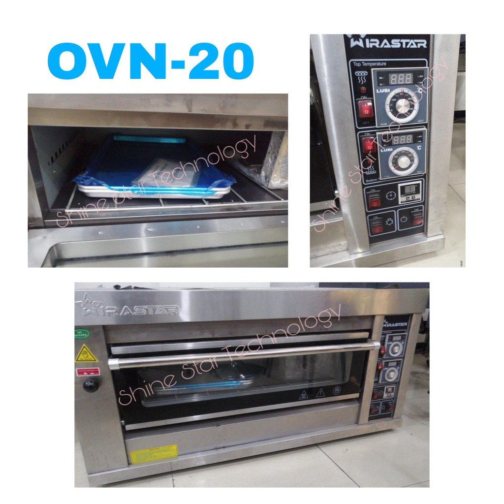 WIRASTAR Oven Gas DECK 1 Deck 2 Tray Oven Roti 2 Loyang OVN-20 WIRASTAR