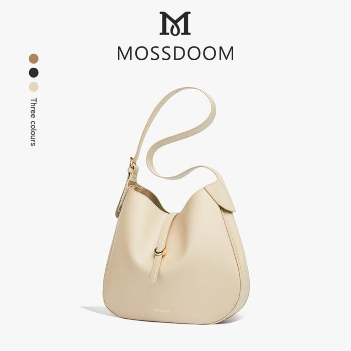 mossdoom tas wanita bailey bag tas selempang berlipit [mutu terbaik]