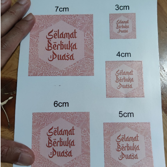

(PAKET 1 PCS) CETAK STIKER LABEL KAN MAKANAN MINUMAN JUALAN SIAP PAKAI ST11