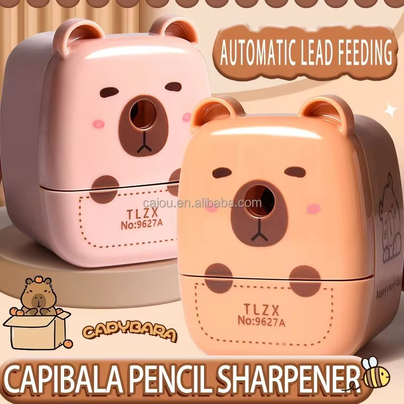 

Capybara Rolling Sharpener For Kids Back To School Sketch Pencil Set Manual Durable Stationery