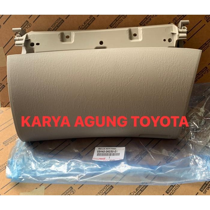 BARU.. TUTUP LACI ATAS INNOVA CREAM TUA ABU 55440-0K030-E1