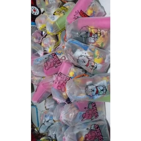 PAKET SNACK ULANG TAHUN BOTOL NUM PLASTIK GOODIE BAG ULTAH ANAK