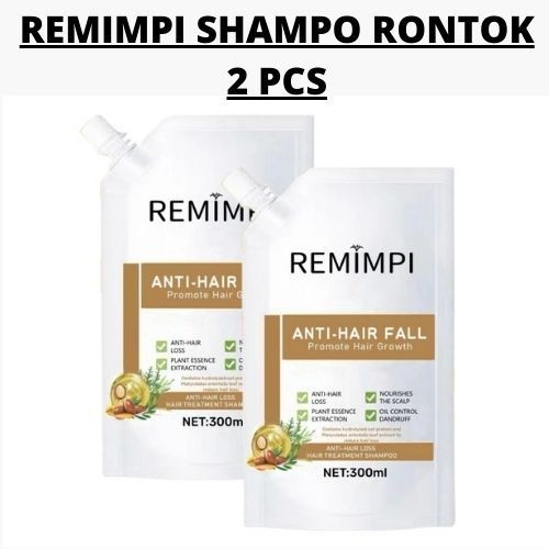 ISI 2 PCS REMIMPI Shampo Penumbuh Rambut Anti Hair Fall Orinal Official