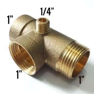 TEE 1 inch OTOMATIS KUNINGAN Kode 52