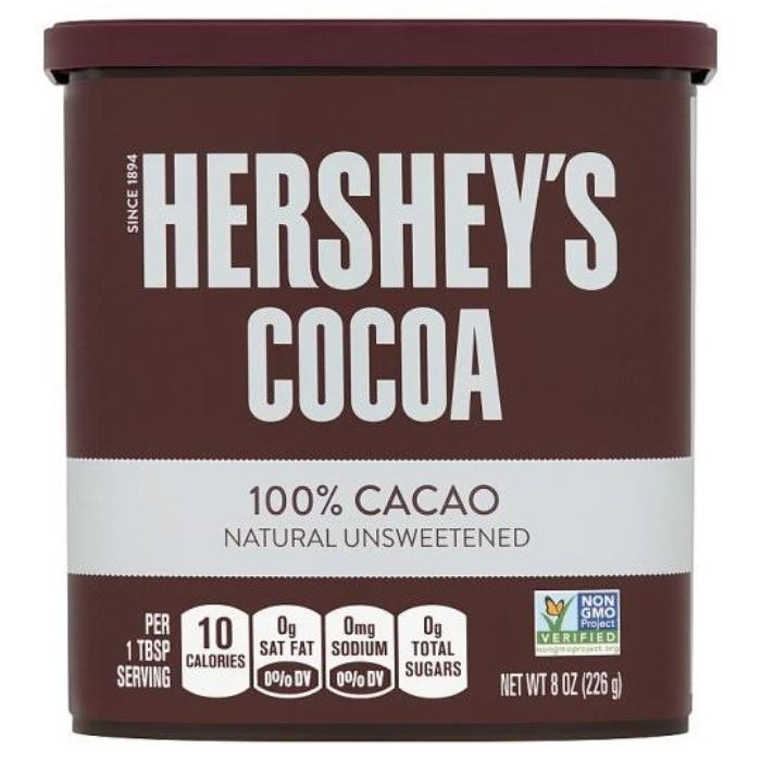 

HERSHEY'S COCOA 100% CACAO NATURAL UNSWEETENED 225GR COKLAT BUBUK COKELAT BUBUK CHOCOLATE