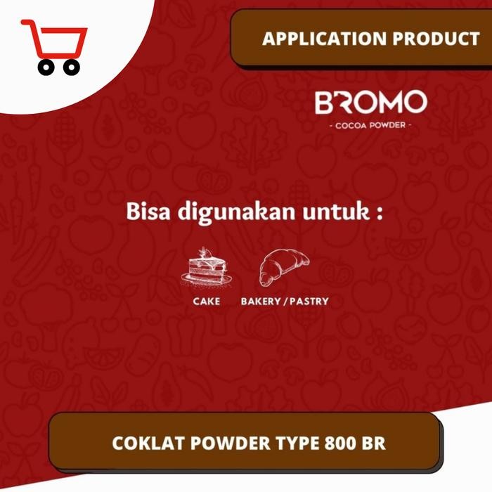 

BROMO KAKAO POWDER BR 800 BLACK COKLAT 100% ASLI COCOA
