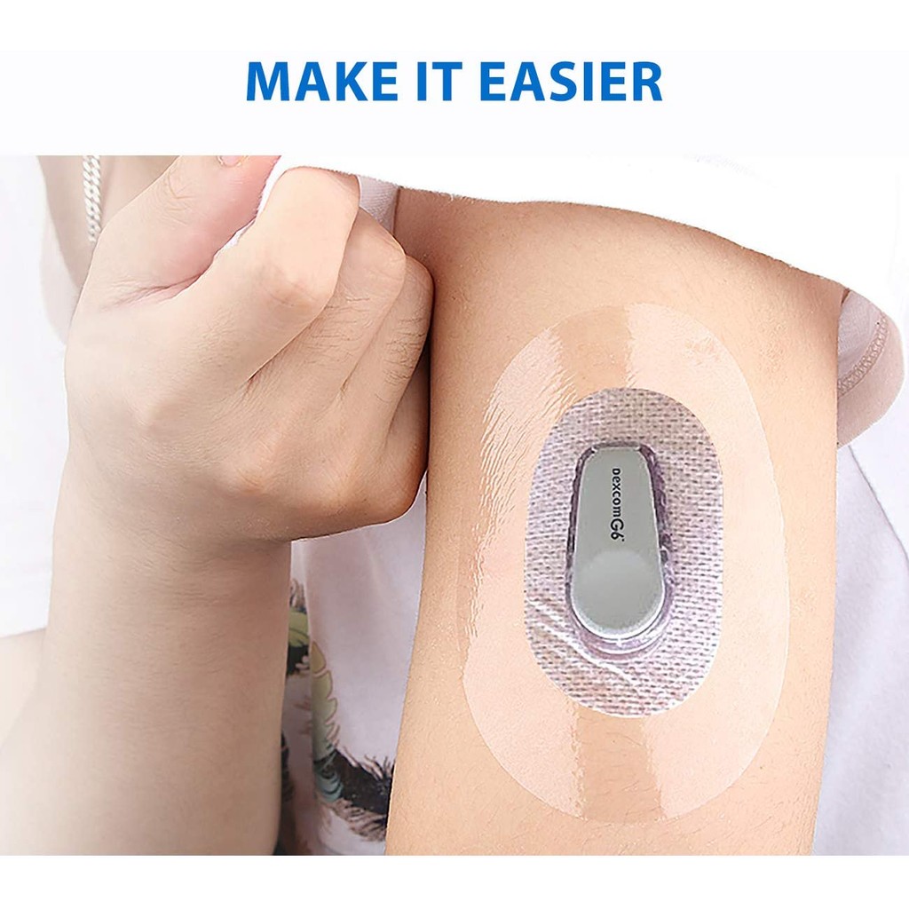 50pcs Shower Waterproof Patch Transparent Waterproof Adhesive Patches for Dexcom G6 Overpatch Transp