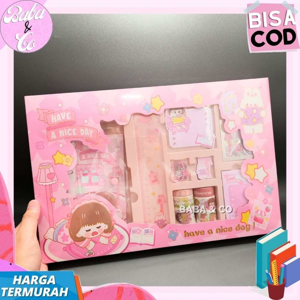 

PAKET JURNAL 10 IN 1 STUDY HARD / GIFT BOX HAMPER ALAT TULIS LENGKAP JURNAL 10 IN 1 STUDY HARD