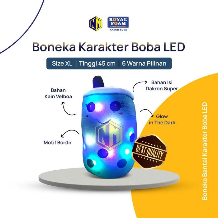 Bantal Boba Jumbo Boneka Boba Besar lampu LED Harga Murahbgt