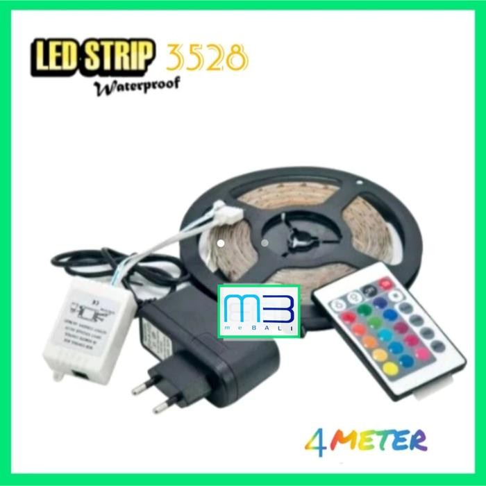 Led Strip RGB 3528+Remote+Controler Modul+Adaptor 12V 2A 5Meter