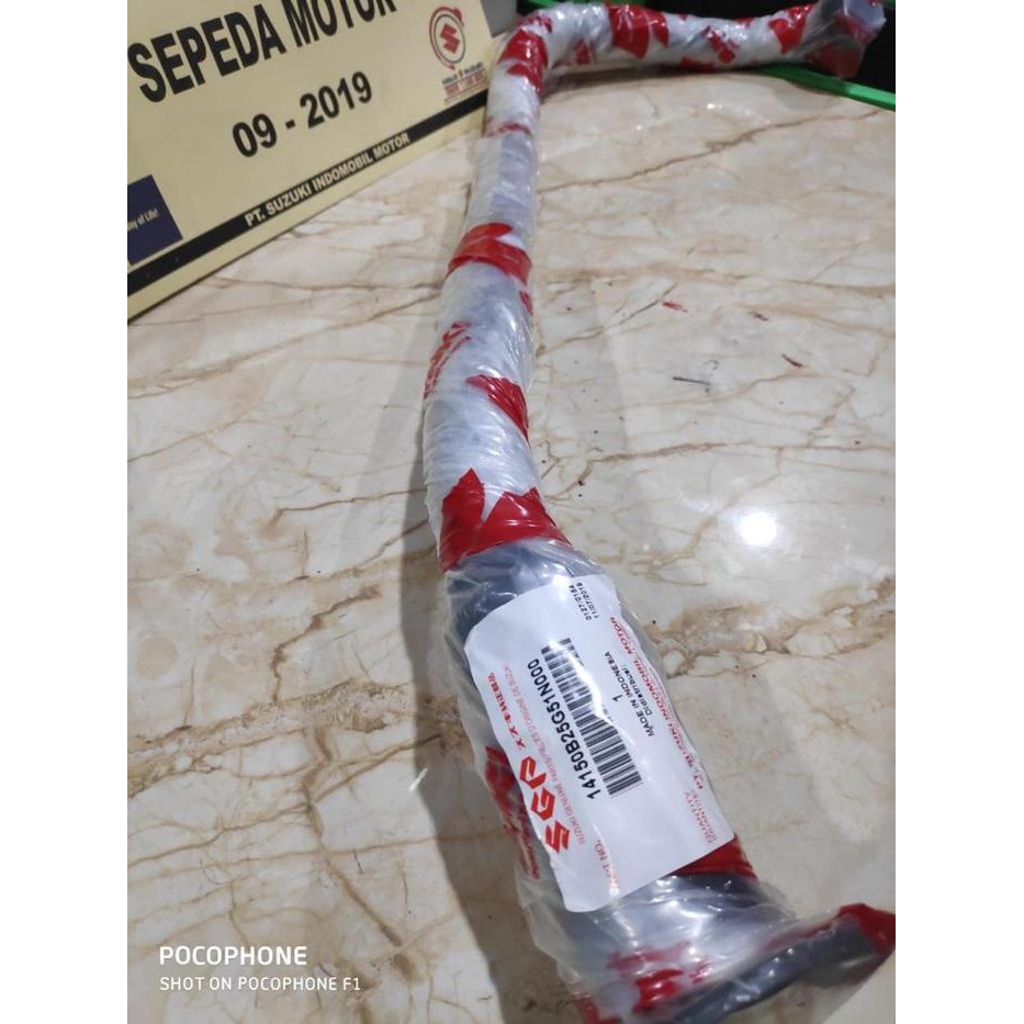 PASTI MURAH PIPA SILENCER LEHER KNALPOT SATRIA FU150 ASLI ORI SUZUKI 14150B25G51N0