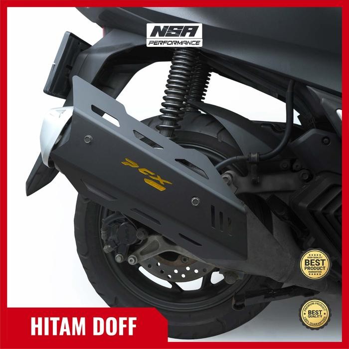 ASLI.. NSA COVER KNALPOT PCX 160 MUFFLER TUTUP KNALPOT PCX 160 AKSESORIS MOTOR HONDA PCX 160 NSA