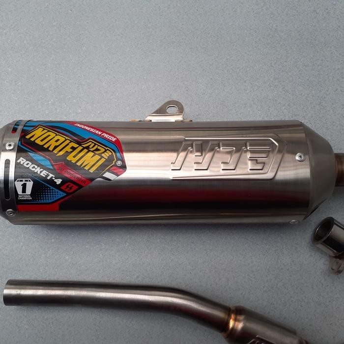 YOK DI CO. KNALPOT NORIFUMI ROCKET 4 STAINLESS ORI CRF 150 L