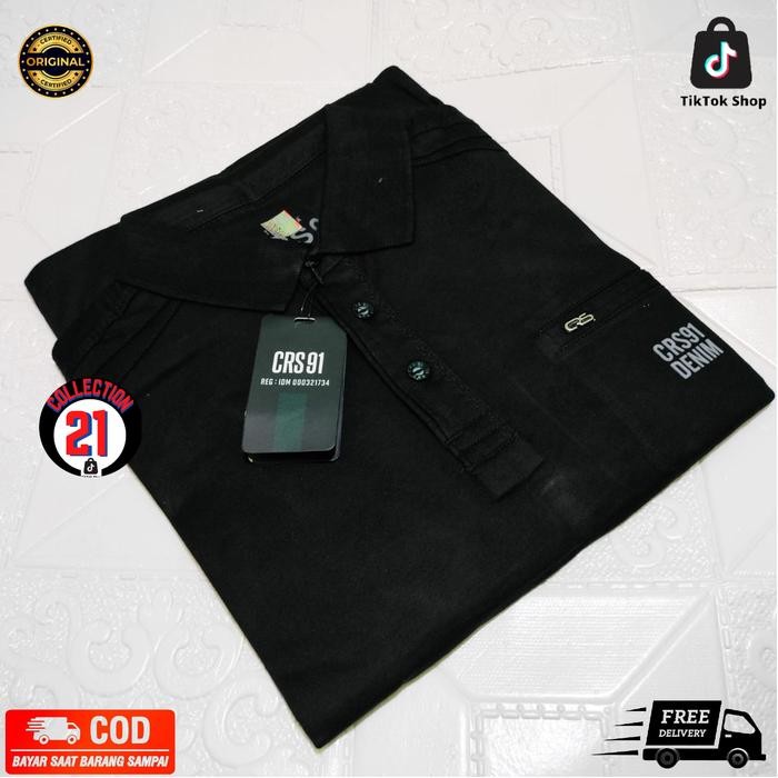 Modo- Kaos Crs 91 Kerah Casual Poloshirt Pria Original Brand Lengan Pendek Terbaru Tersedia
