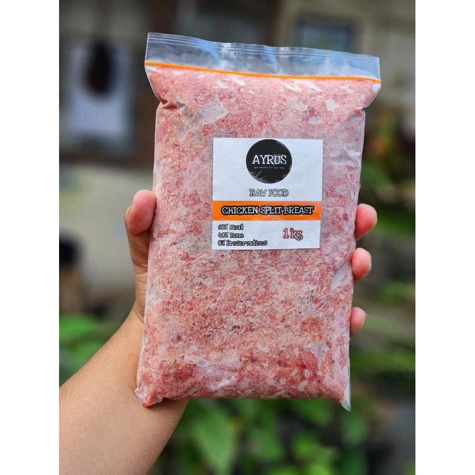 (KHUSUS GOJEK) AyrusRawFood - Daging Punggung Ayam Giling Raw Dog Food