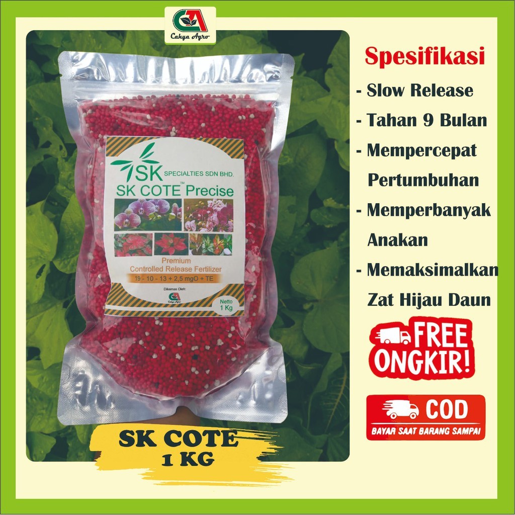 PUPUK AGLONEMA SLOW RELEASE OSMOCOTE SK COTE 1 KG