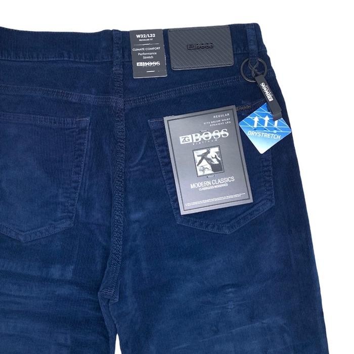 Ikonik- Celana Pria Corduroy Stretch Zg Boss Saphire Blue - Regularfit #Celanapriacodoray