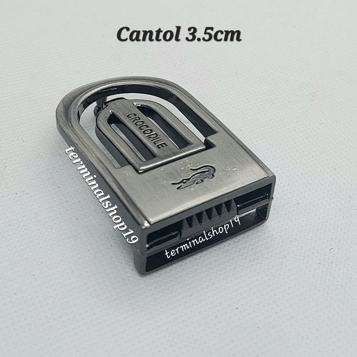 Stailo- Kepala Gesper Kulit Pria Cantol 3.5Cm Premium