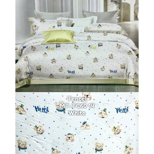 Bombardilomedis Moon Kain Sprei Meteran Serat Organik Sutra Lyocell Fiber Motif Anak Baby Hamster