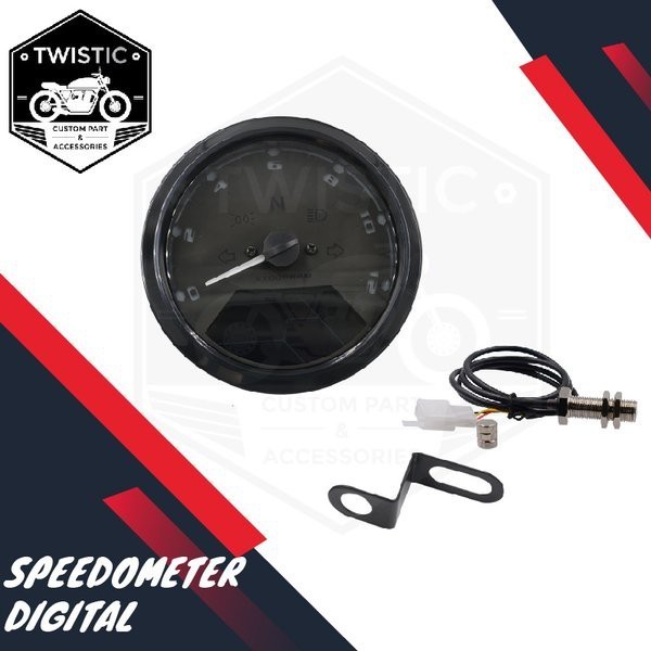 Speedometer Digital Motor Custom Universal W175 Benelli Scorpio Tiger