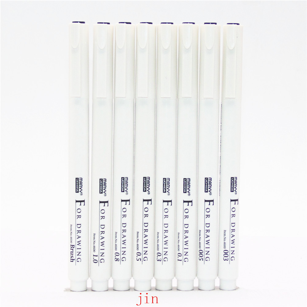 

Marvy Pen Sketch Line For Drawing 0.03Mm/0.05/0.1/0.3/0.5/0.8/1.0Mm /Brush Water Resistant Drawing