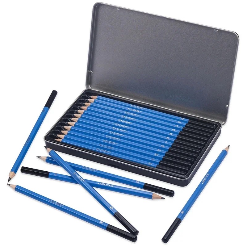 

12Pc/Set Professional Sketch Pencil Set Hb B 2H 3H 4H 5H 2B 3B 4B 5B 6B 8B Graphite Art Hand-Painted