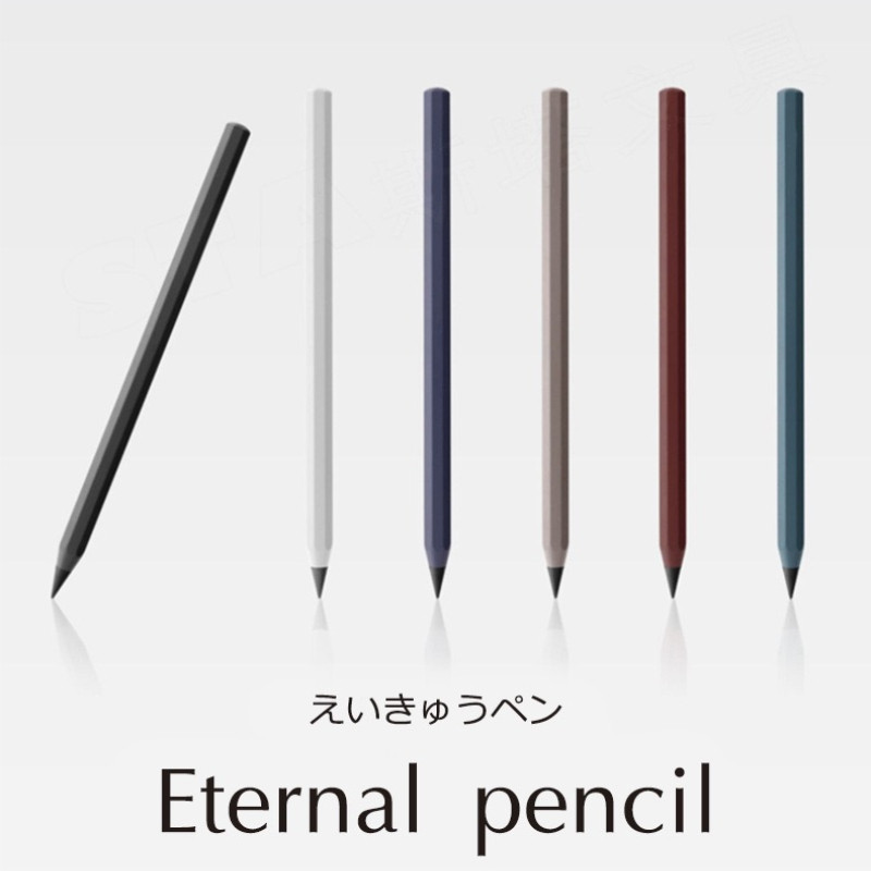 

6/1 Pcs Metal Eternal No Ink Pen 6 Colors Magic Pencils New Technology, Unlimited Writing Painting