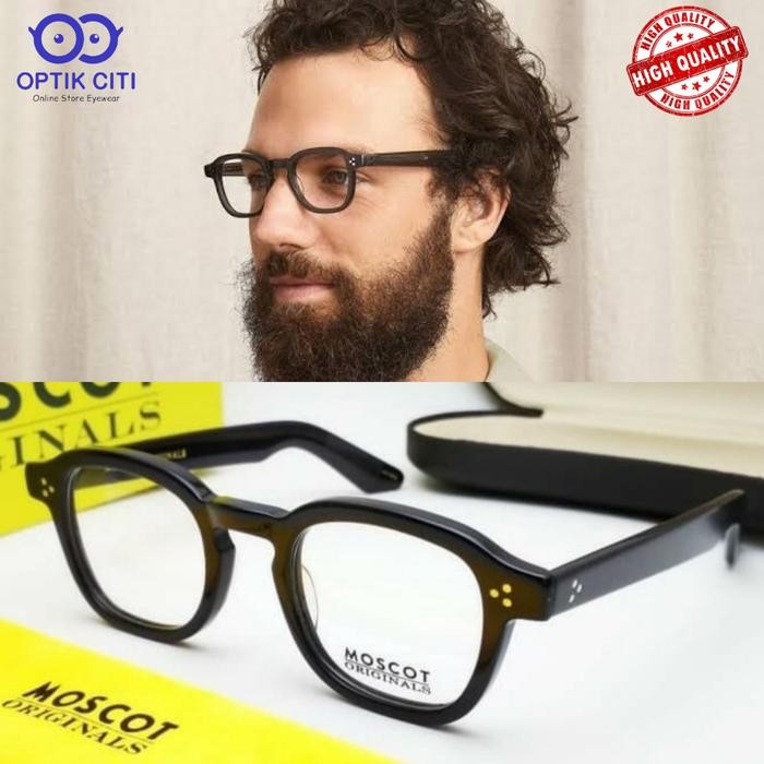 Thredz- Frame Kacamata Pria Bulat Moscot Momza Premium Grade Original