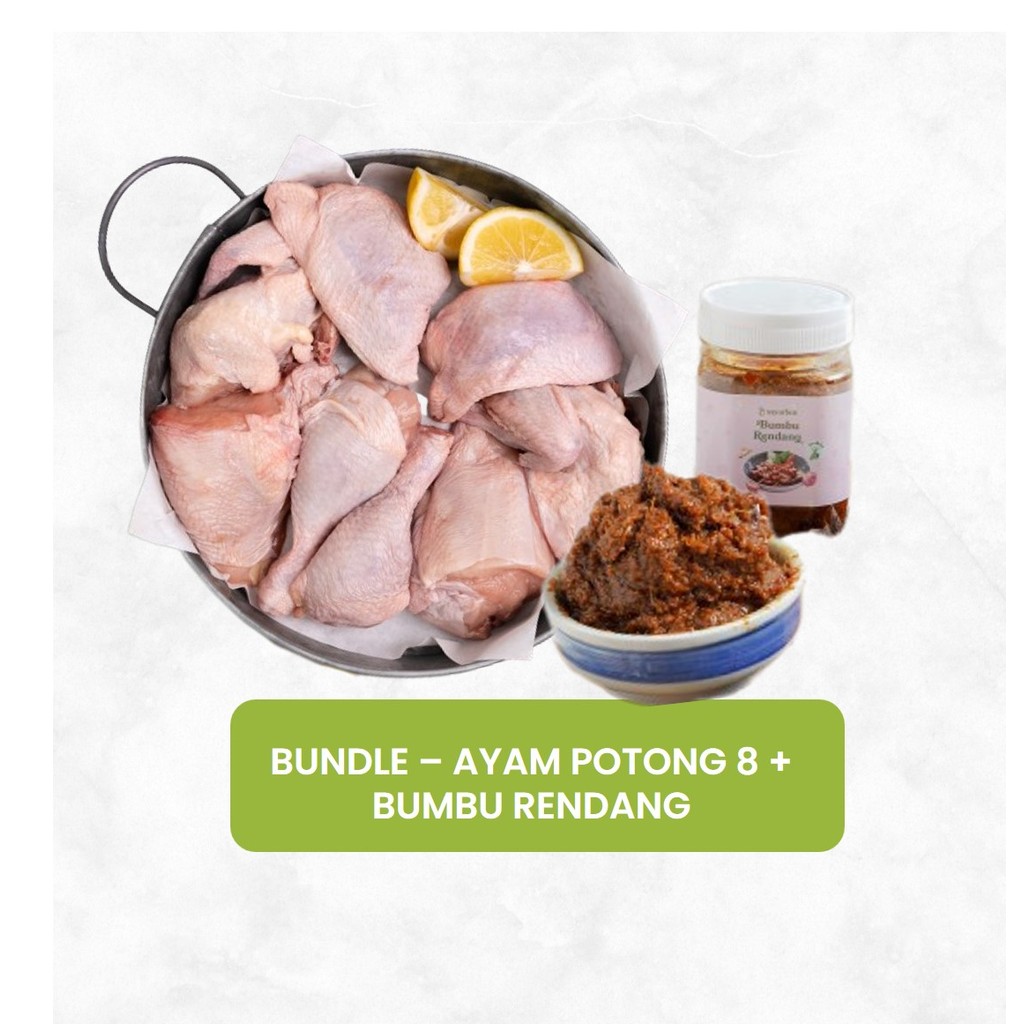 

Bundle - Sayurbox Ayam Potong 8 Tidak Beku Vacuum & Sayurbox Bumbu Rendang 150 ml 1 pack