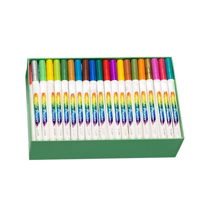 

Acrylic Pens For Painting Waterproof Fine Point Paint Pens Fine Tip Paint Markers Long-Lasting Paint