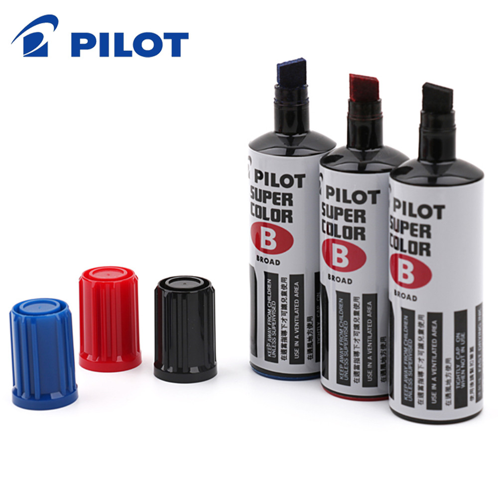 

1Pcs Pilot Marker Thick Head Waterproof Light Resistant And Non Fading Sc-Bm Black Red Blue Office