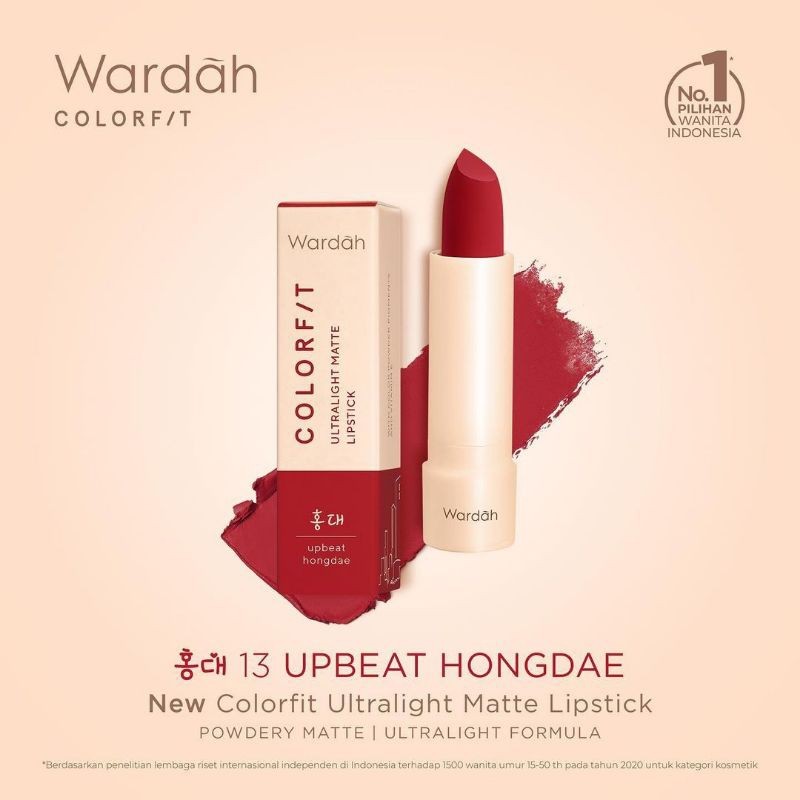 WARDAH COLORFIT ULTRALIGHT MATTE LIPSTICK 100%ORIGINAL/LIPSTIK WARDAH/LIPSTIK WARDAH TERBARU