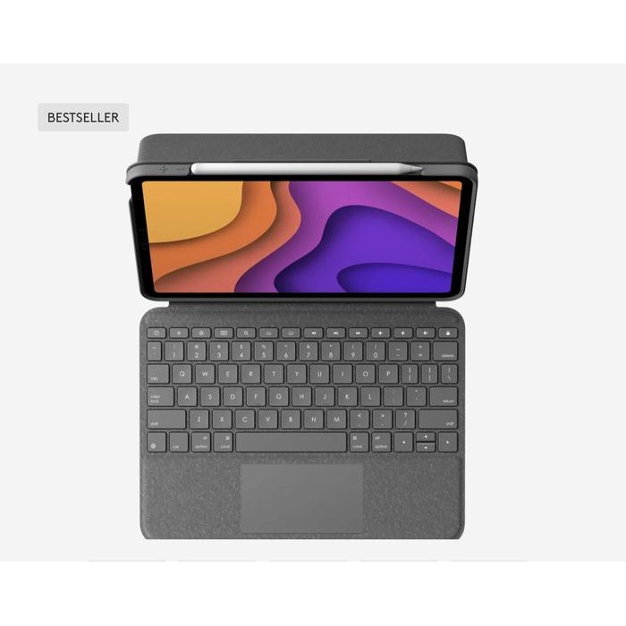 JTTOP" IPAD AIR 4 4TH 10.9 INCH 2020 LOGITECH FOLIO TOUCH KEYBOARD