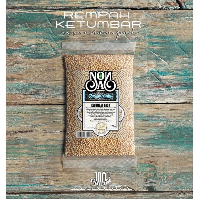 

New Ketumbar Biji 75 Gram Rempah Asli Organic