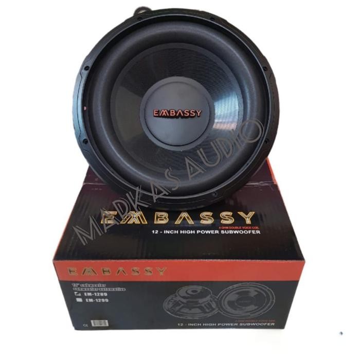 TERBARU Subwoofer 12 inch Embassy EM-1289
