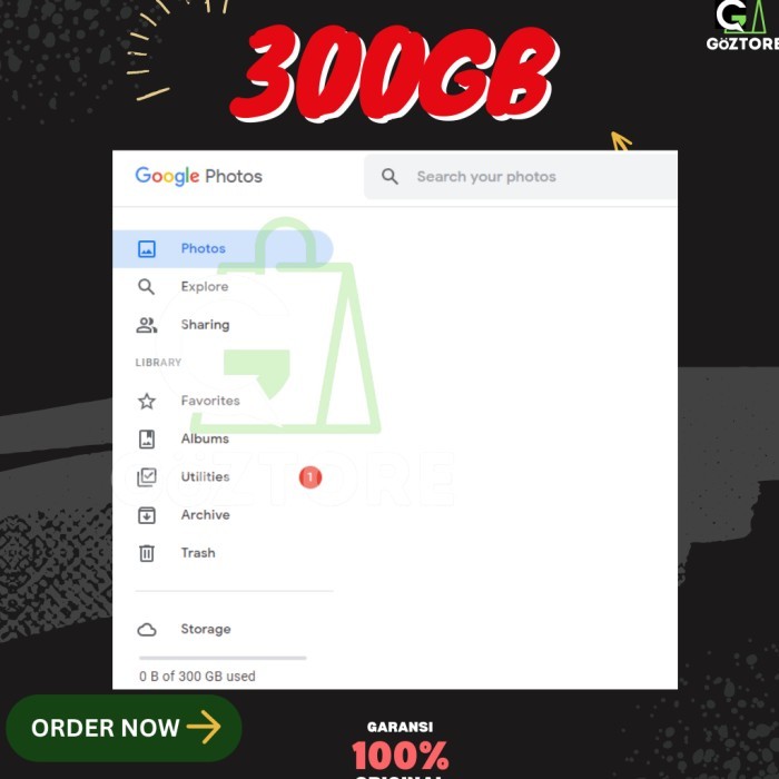 MEYLLSTORE [300GB] PAKET LENGKAP GOOGLE DRIVE BONUS GOOGLE PHOTOS + GOOGLE MEET 300 GBLIFETIME