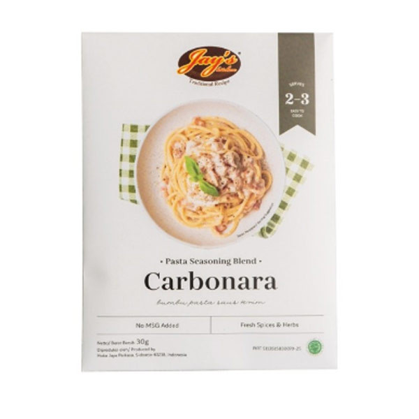 

JAY'S SEASONING & SPICE BLEND CARBONARA 30G
