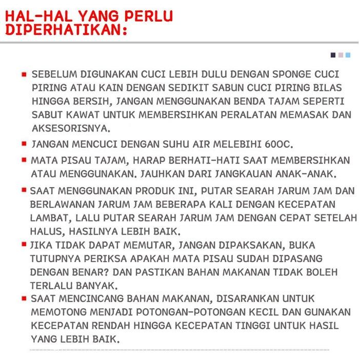 HAN RIVER Blender chopper 2L (HRJRJ04)Hijau