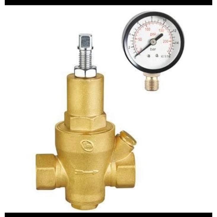 Terbatas Prv Pressure Reducing Valve Kuningan Drat 1/2" Inch / Prv Bronze