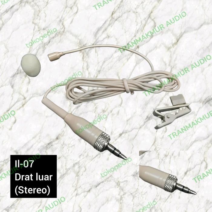 Terbaik Mic Jepit Clip On Mini Kabel Jack 3,5Mm Drat Luar Stereo