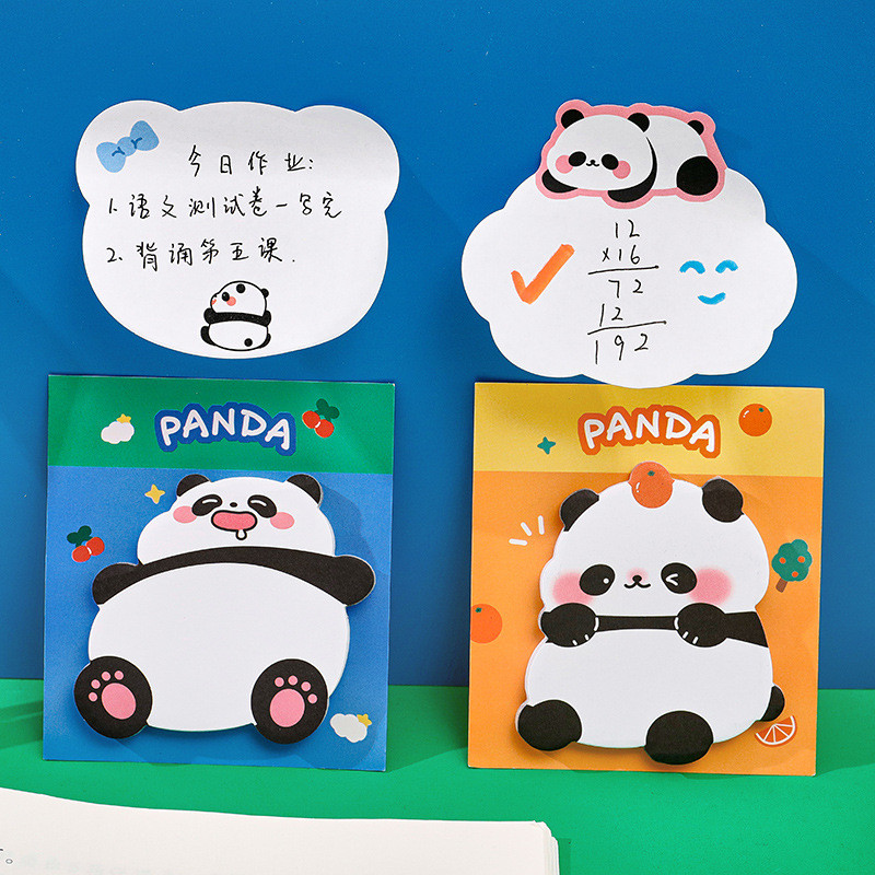 

4 Pcs/Lot Chubby Panda Cartoon N Times Sticky Notes To Do List Memo Pad Notepad Cute School Office