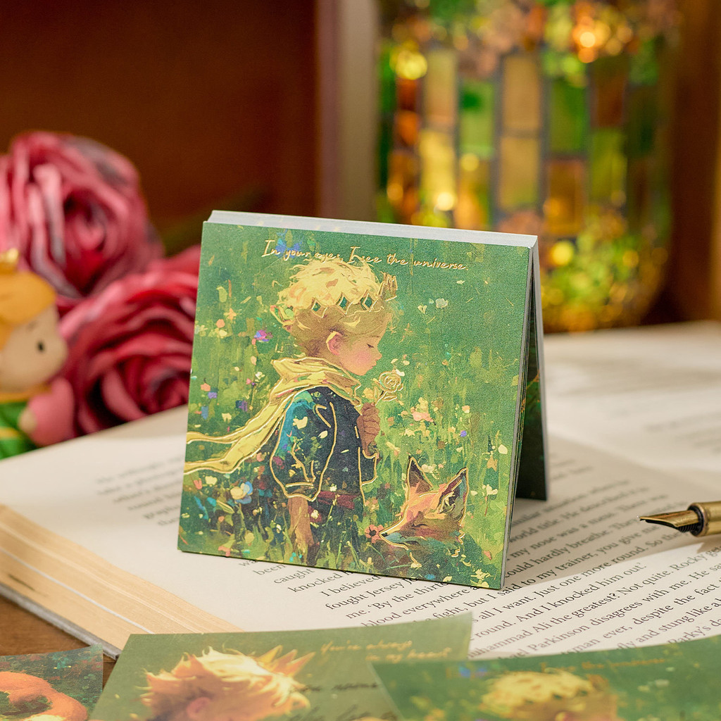 

60Sheets Kawaii Dream Chasing Prince Series Memo Pad Material Decorative Paper Life Record Notebook