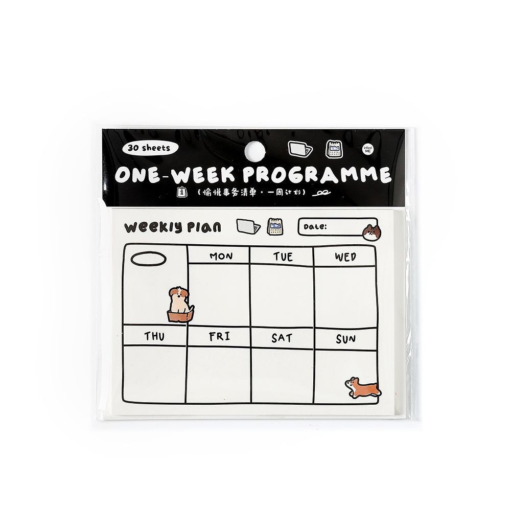 

30Sheets Memo Note Happy Business List Series Schedule Weekly Plan List Notes Check-In N Times