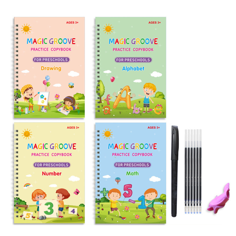 

Magic Copybook Drawing Toys For Kids Montessori Reusable Pen Control Training Writing Sticker